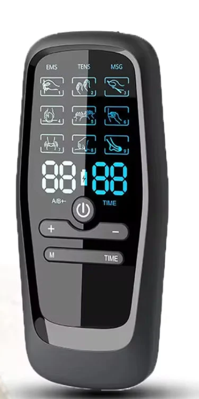 EMS Electric Professional Muscle Stimulator - USB Physiotherapy TENS Unit with 6 Pulse Modes for Full Body Massage.