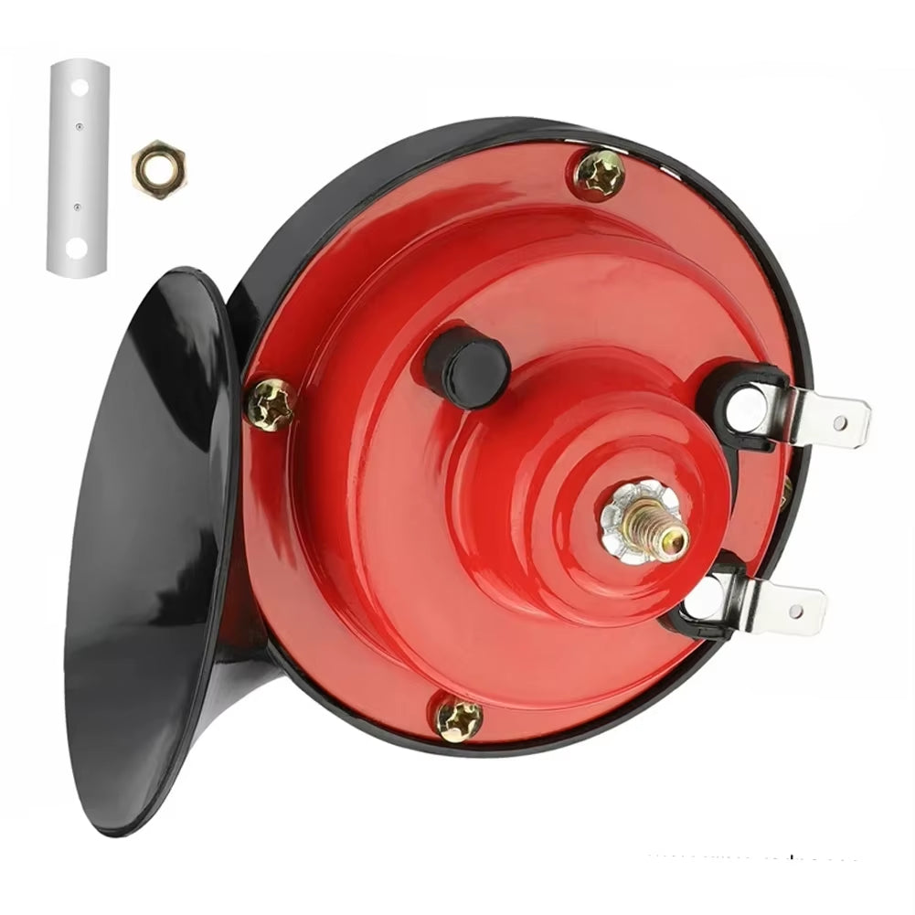 Dual Tone Waterproof Electric Air Horn Kit for 12/24V Vehicles - Loud Alarm for Cars, Boats, and Motorcycles (2PCS)