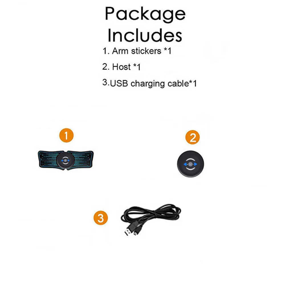 Advanced EMS Abdominal Muscle Stimulator - Electric Massager for Home Gym and Fitness Enhancement.