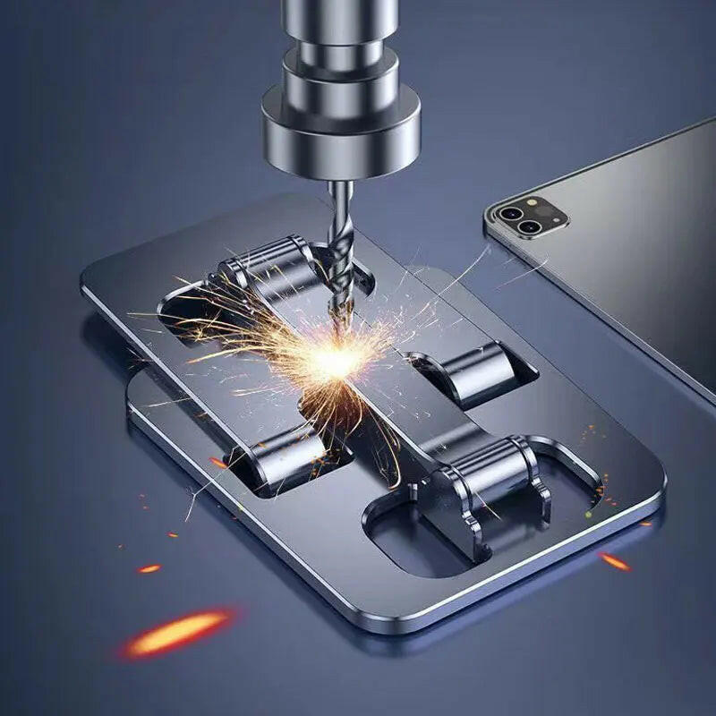 Universal Aluminum Alloy Foldable Desk Phone and Tablet Holder Stand.