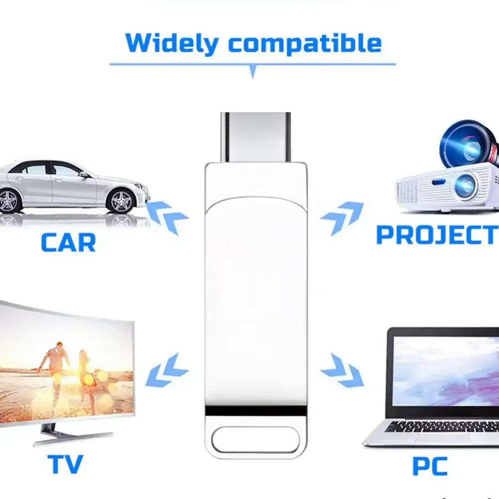 Xiaomi 16TB USB 3.2 High-Speed Metal Flash Drive - Waterproof Type-C SSD Pen Drive.
