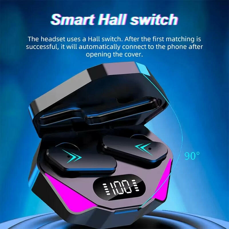 X15 TWS Bluetooth Wireless Gaming Earphones with 65ms Low Latency and Built-in Microphone.