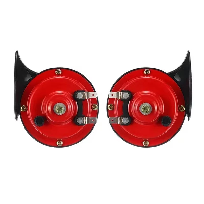 Dual Tone Waterproof Electric Air Horn Kit for 12/24V Vehicles - Loud Alarm for Cars, Boats, and Motorcycles (2PCS)