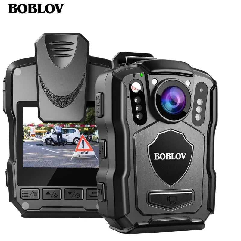 M5 Mini HD Body Camera with 4200mAh Battery, 15-Hour Recording Time, 1440P Resolution, 170° Wide Angle, and 128GB Storage Capacity.