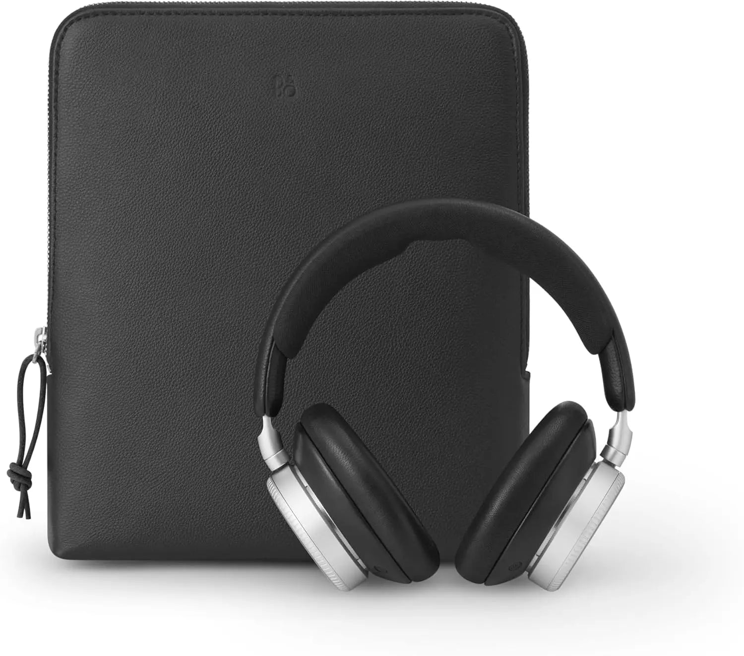 Beoplay H100 Premium Wireless Over-Ear Headphones with Active Noise Cancellation and Protective Carrying Case in Hourglass Sand.