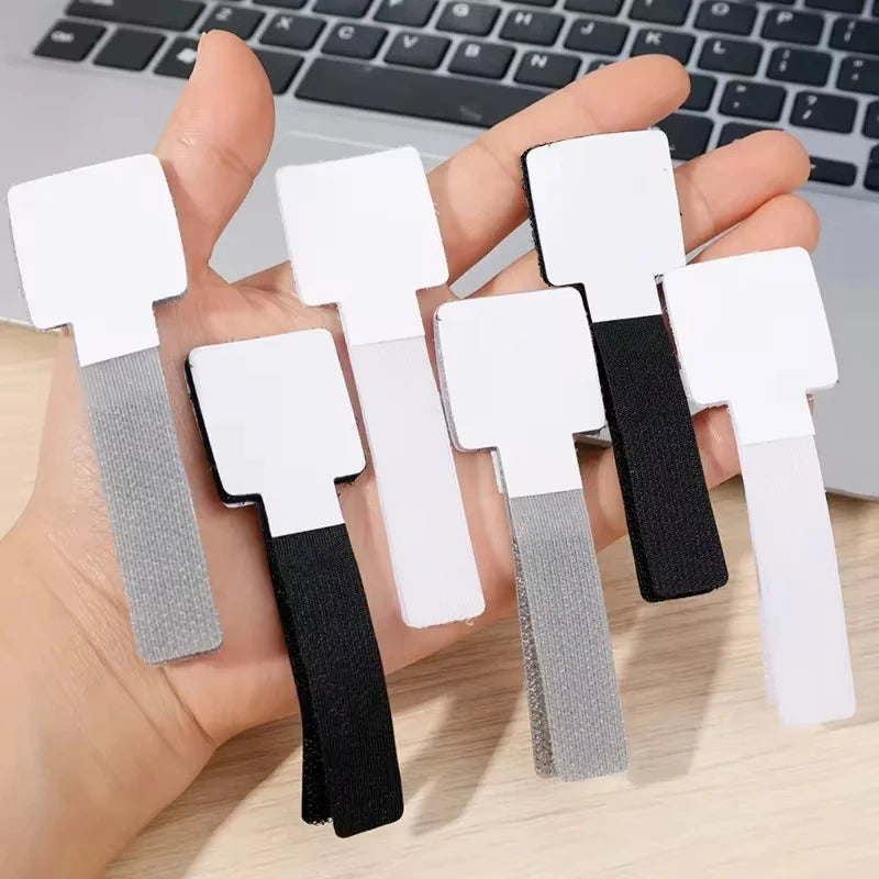 Reusable Self-Adhesive Cable Organizer and Cord Management Straps for Desk and Wire Protection.