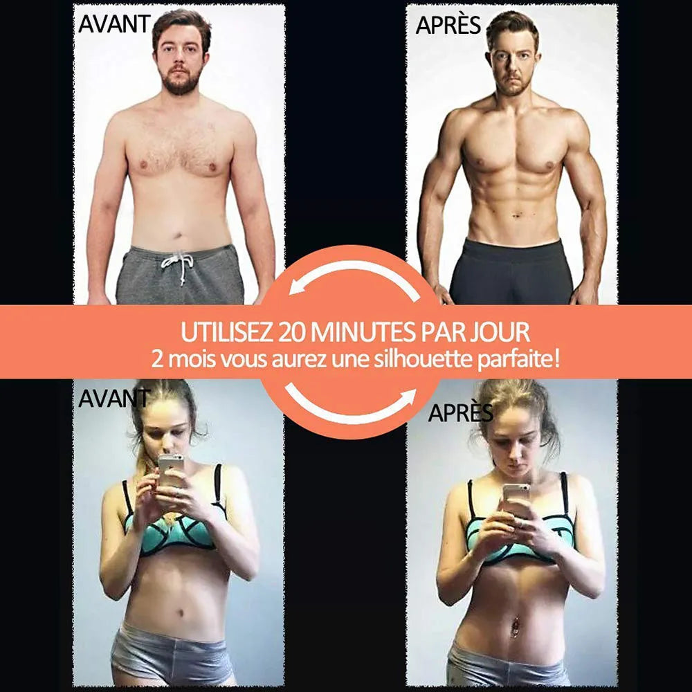 Advanced EMS Abdominal Muscle Stimulator - Electric Massager for Home Gym and Fitness Enhancement.