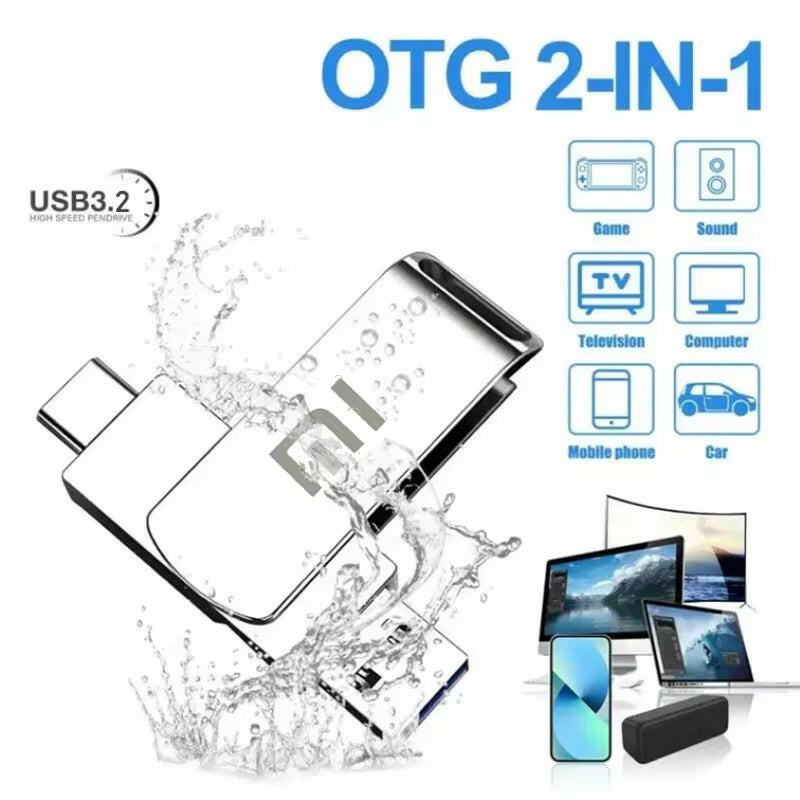 Xiaomi 16TB USB 3.2 High-Speed Metal Flash Drive - Waterproof Type-C SSD Pen Drive.