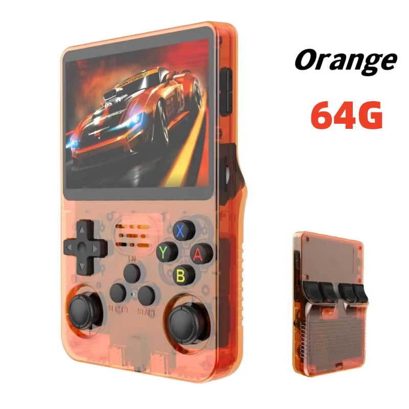 ARKOS  Retro Handheld Video Game Console Linux System 3.5 Inch IPS Screen R35S Pro Portable Pocket Video Player 64GB Games.