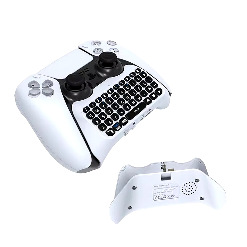 Bluetooth Wireless Keyboard for PS5 Controller - External Chatpad for PlayStation 5