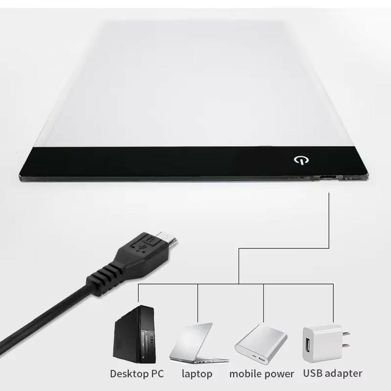 Dimmable LED Drawing and Copy Pad Board for Children - A3/A4/A5 Sizes, Educational Creative Gift for Kids.