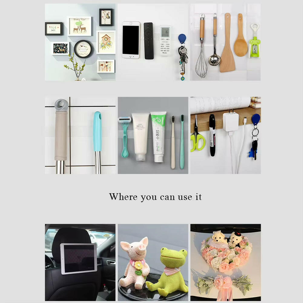 Transparent Double-Sided Nano Tape - Waterproof, Removable Wall Stickers for Kitchen and Bathroom Decor.