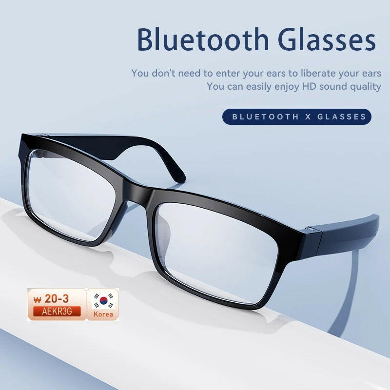 Smart Glasses Wireless Bluetooth 5.0 Music Sunglasses Earphone Outdoor Hands-Free Calling Music Polarized/Anti-Blue Eyeglasses.