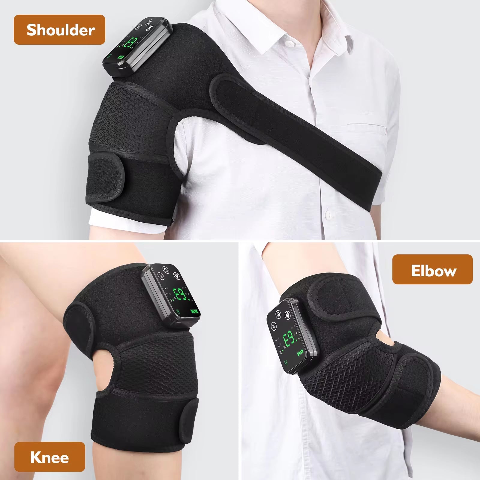 Revolutionary Electric Shoulder Massager with Heating and Vibration for Ultimate Relaxation and Comfort.