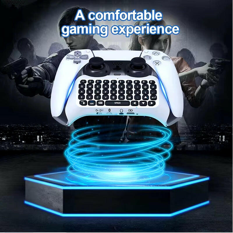 Bluetooth Wireless Keyboard for PS5 Controller - External Chatpad for PlayStation 5.