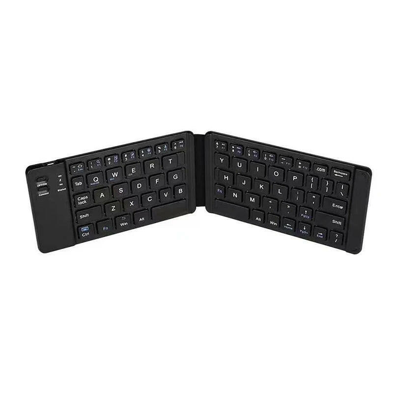 Bluetooth Wireless Folding Keyboard with Touchpad for Windows, Android, iOS, and Mobile Devices - Multi-Function Mini Keyboard.