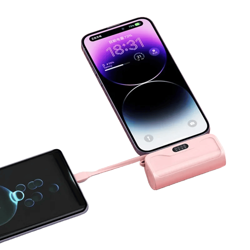 Capsule Mini Wireless Power Bank Large Capacity 10000Mah Fast Charging Power Bank Emergency External Battery for Iphone Type-C