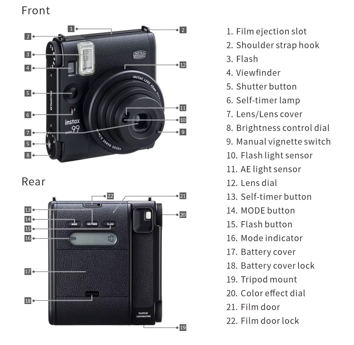 Genuine Instax Mini 99 Instant Photo Camera with Film