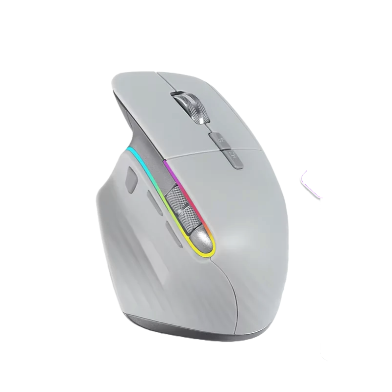Wireless Mouse Bluetooth+2.4G Tri-Mode Mouse Mute Mice Ergonomic Gaming Mouse USB-C Rechargeable 5 DPI for Laptop PC Notebook.