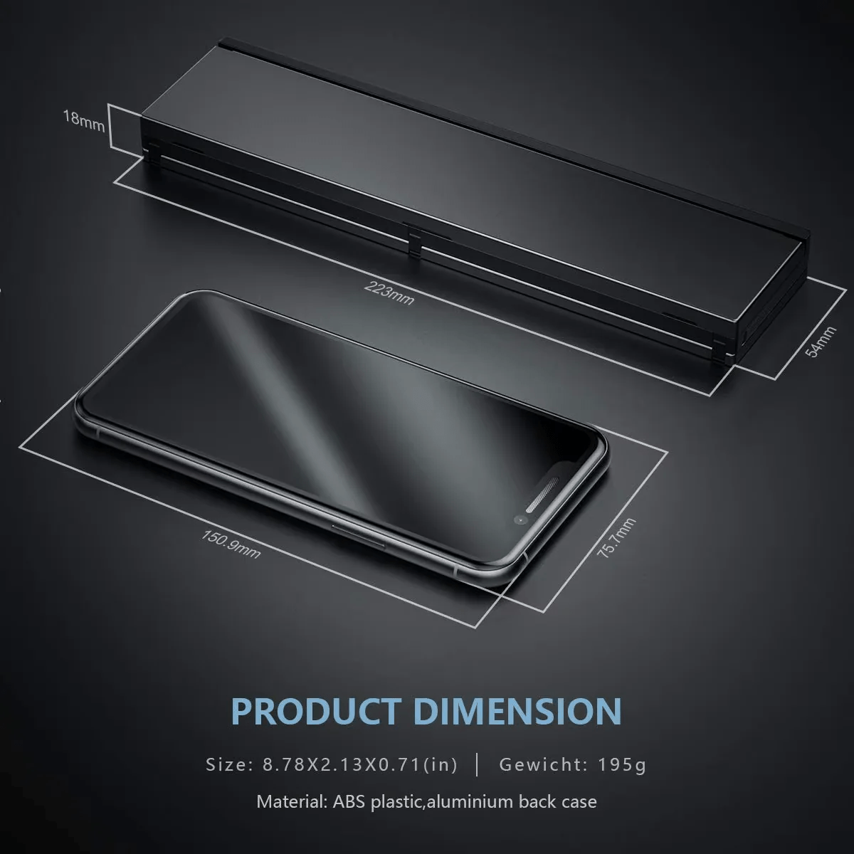 MOFii Foldable Bluetooth Wireless Keyboard 