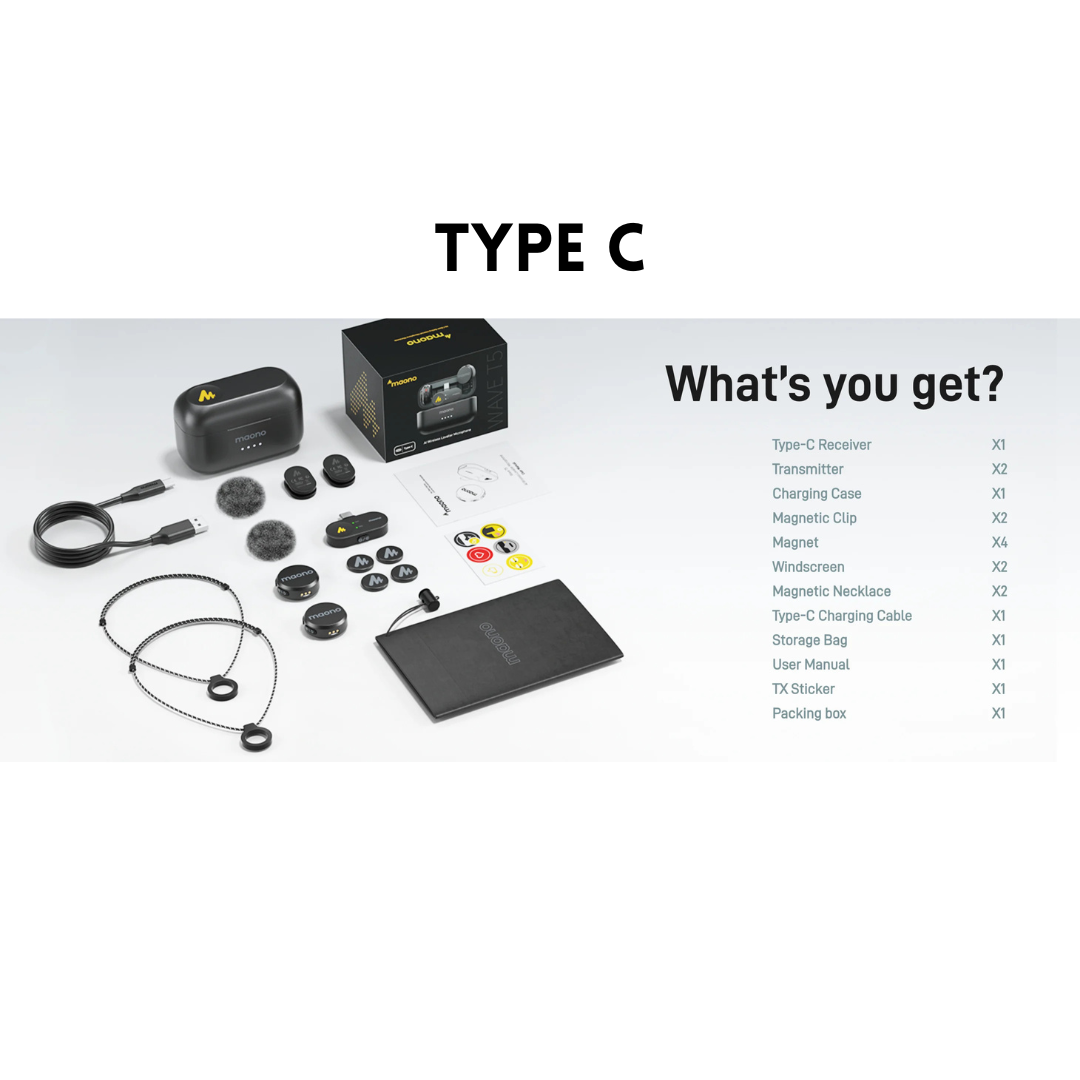 Maono Wave T5 Wireless Lapel Microphone