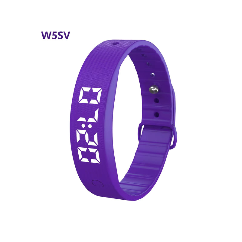 W5Sv Smart Bracelet with Vibration Alarm, Sleep Monitoring, 24-Hour Pedometer, and Rechargeable Functionality