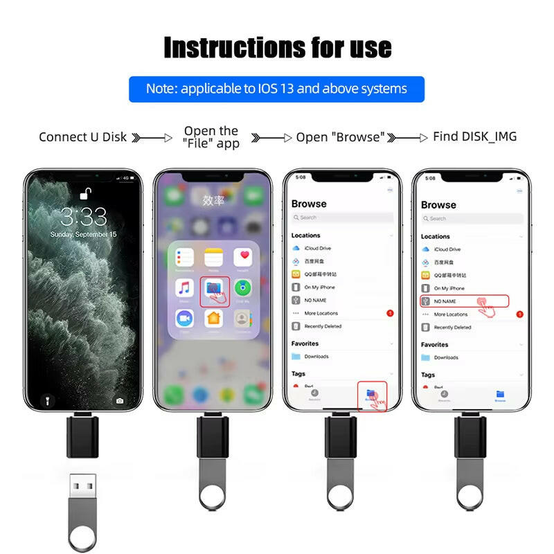 LED USB 3.0 to Type-C Adapter - OTG USB-C and USB-A to Micro USB Female Connector for Samsung, Xiaomi, and POCO Devices.