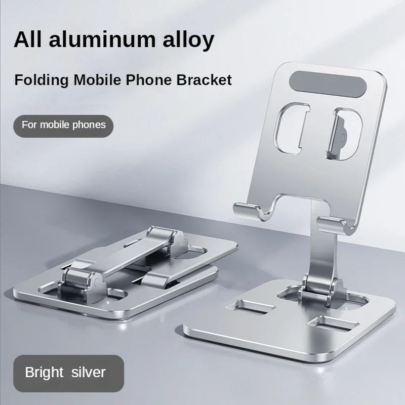 Universal Aluminum Alloy Foldable Desk Phone and Tablet Holder Stand