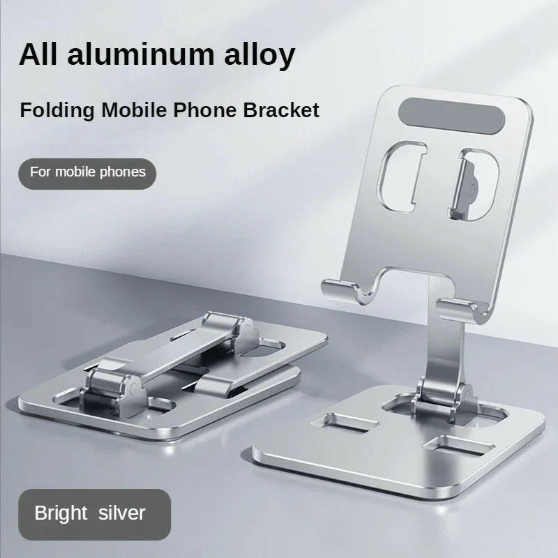 Universal Aluminum Alloy Foldable Desk Phone and Tablet Holder Stand.