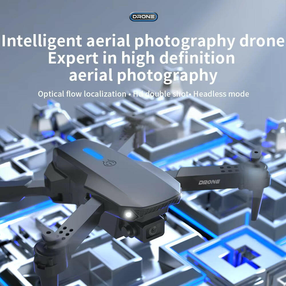 E88 Professional Wide Angle RC Drone with HD 4K Camera, Foldable Design.
