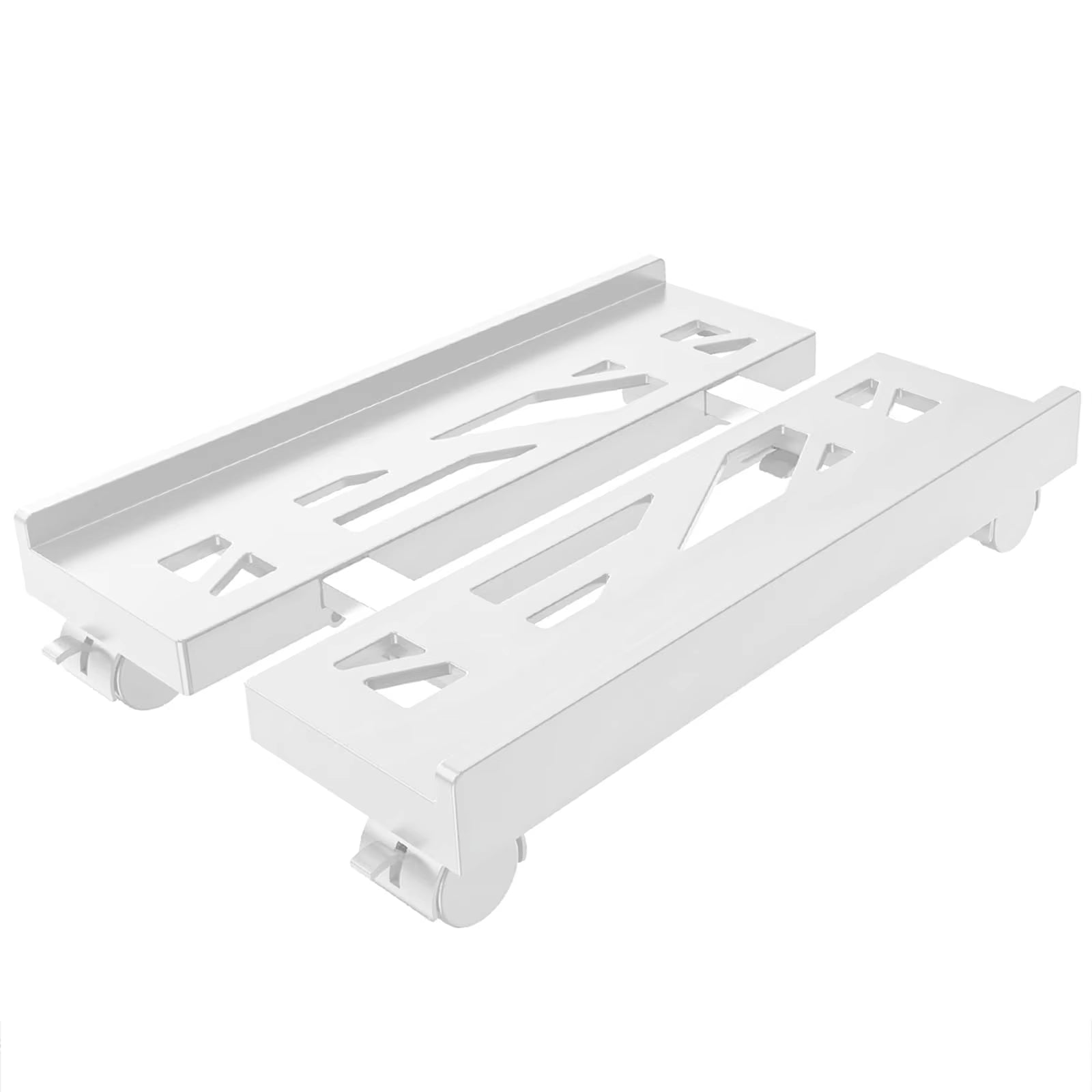 Adjustable Ventilated CPU Stand with Caster Wheels - Ideal Under Desk Holder for Most PC Towers.