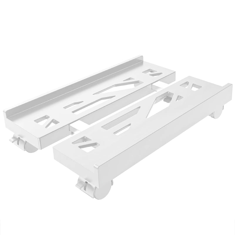 Adjustable Ventilated CPU Stand with Caster Wheels - Ideal Under Desk Holder for Most PC Towers.