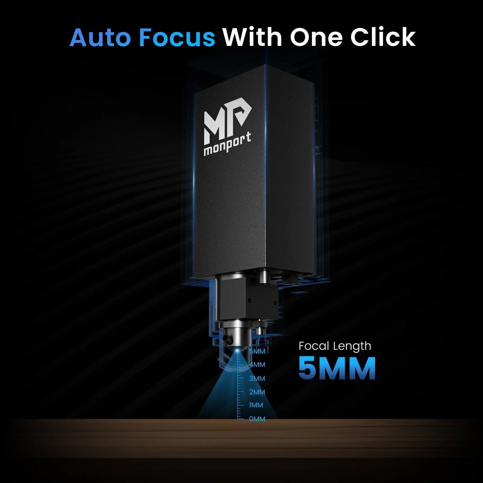 MONPORT ONYX 55W Desktop CO2 Laser Engraving Machine with Autofocus Feature