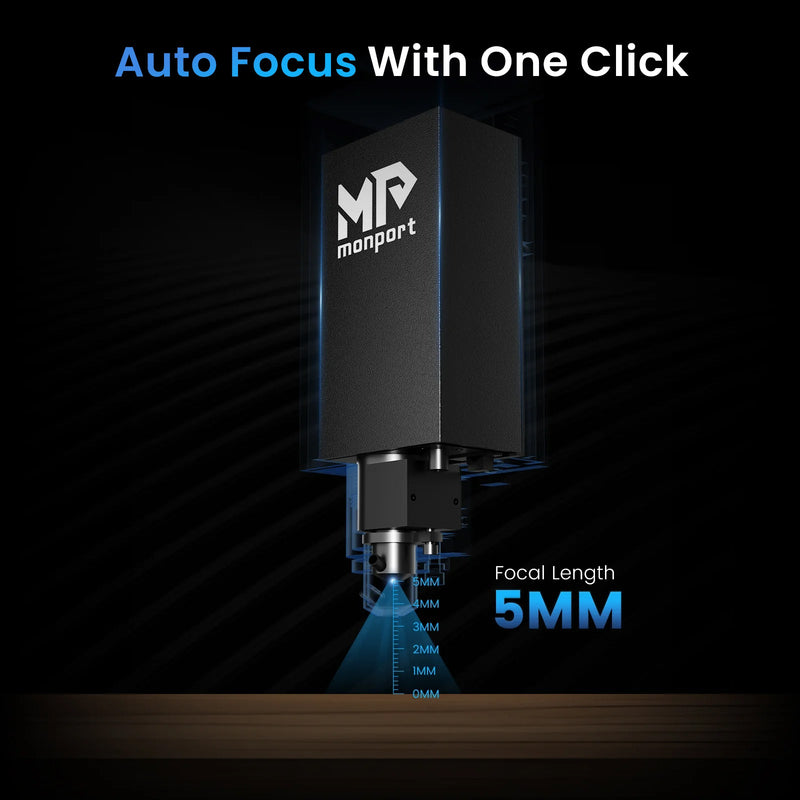 MONPORT ONYX 55W Desktop CO2 Laser Engraving Machine with Autofocus Feature