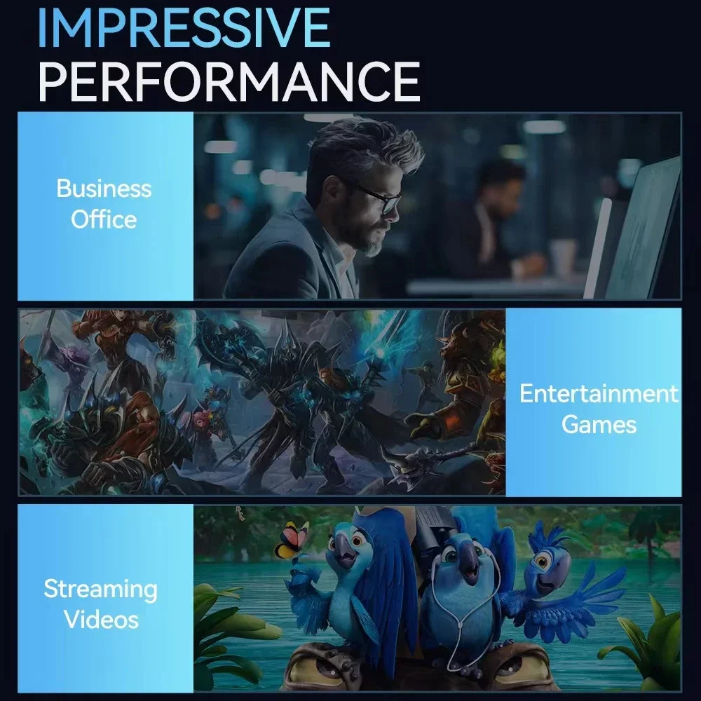 Intel Core i9-8950HK Mini PC with Windows 11, 16GB DDR4 RAM, 512GB + 1TB + 2TB SSD, Portable Gaming Desktop, WiFi 6, 4K Support