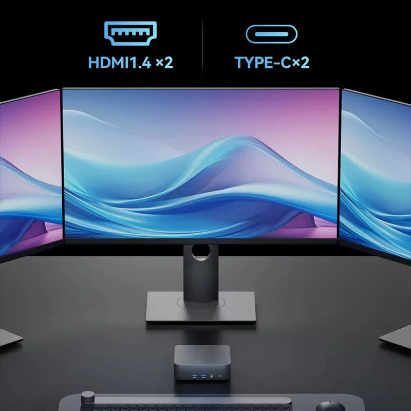 Intel Core i9-8950HK Mini PC with Windows 11, 16GB DDR4 RAM, 512GB + 1TB + 2TB SSD, Portable Gaming Desktop, WiFi 6, 4K Support