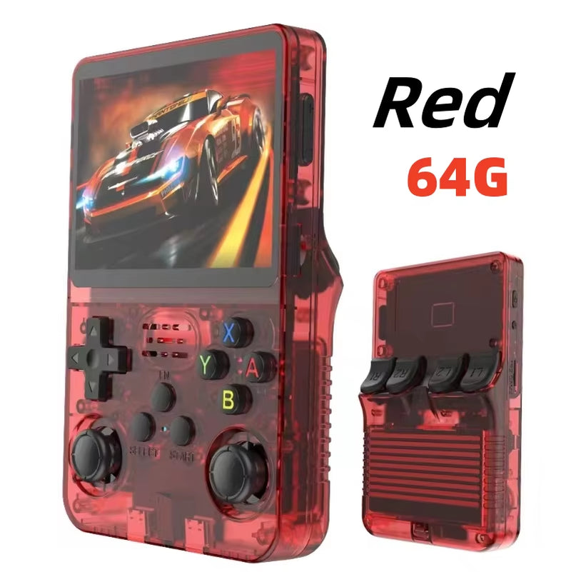 ARKOS  Retro Handheld Video Game Console Linux System 3.5 Inch IPS Screen R35S Pro Portable Pocket Video Player 64GB Games.
