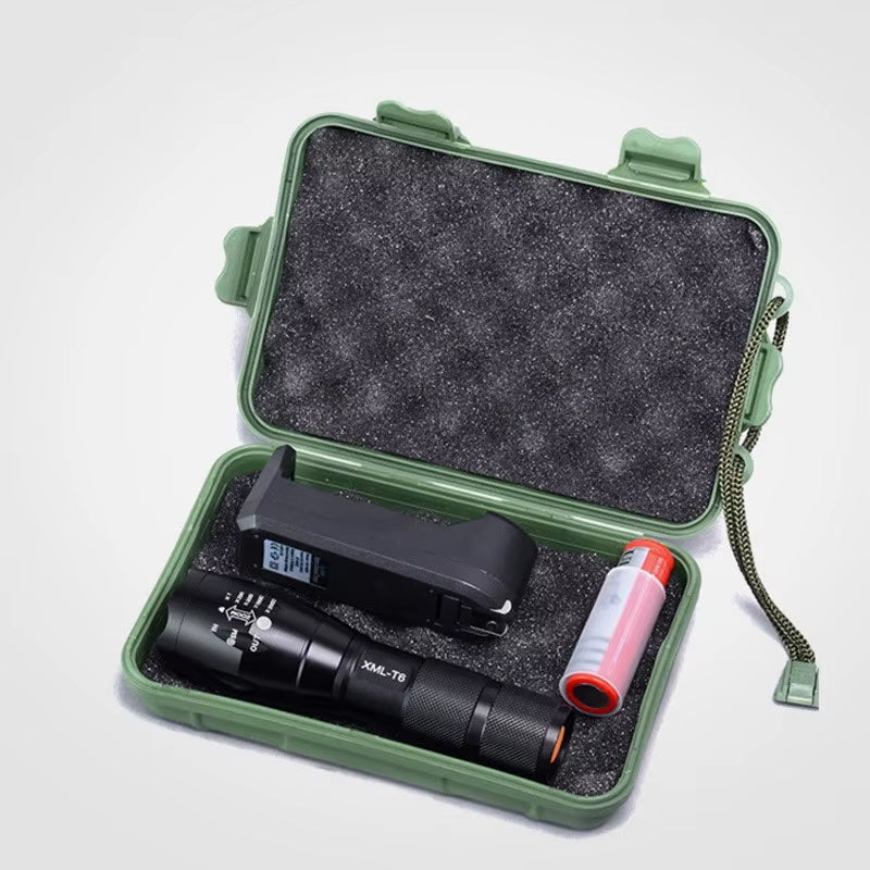 Rechargeable LED Flashlight with XML T6 Technology - Compact and Powerful Torch for Outdoor Camping (Includes 18650 Battery)