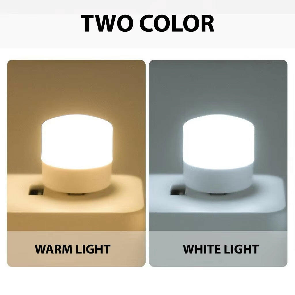 Mini USB Night Light - Warm White Eye Protection Reading Lamp for Books, Computers, and Mobile Power Charging.