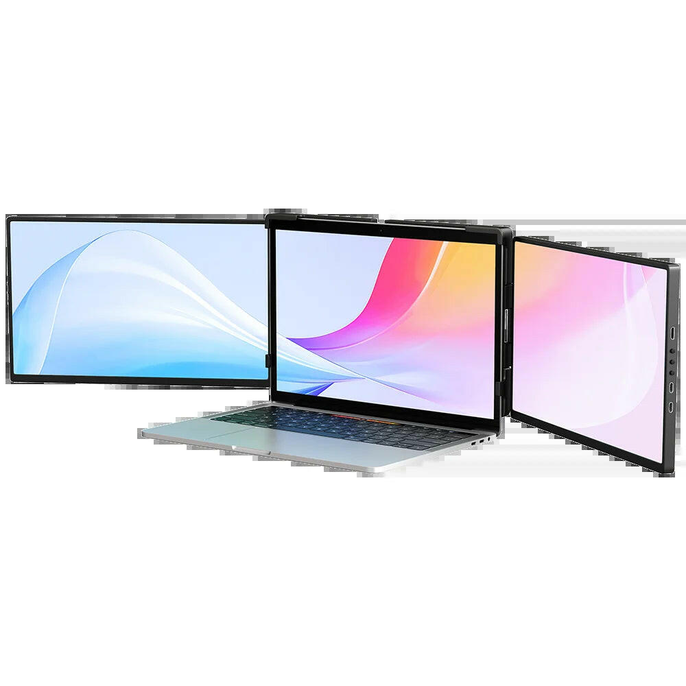 14.0” FHD Portable Monitor for Laptop - Type-C USB Triple Screen Extender for Switch, Windows, and Mac.