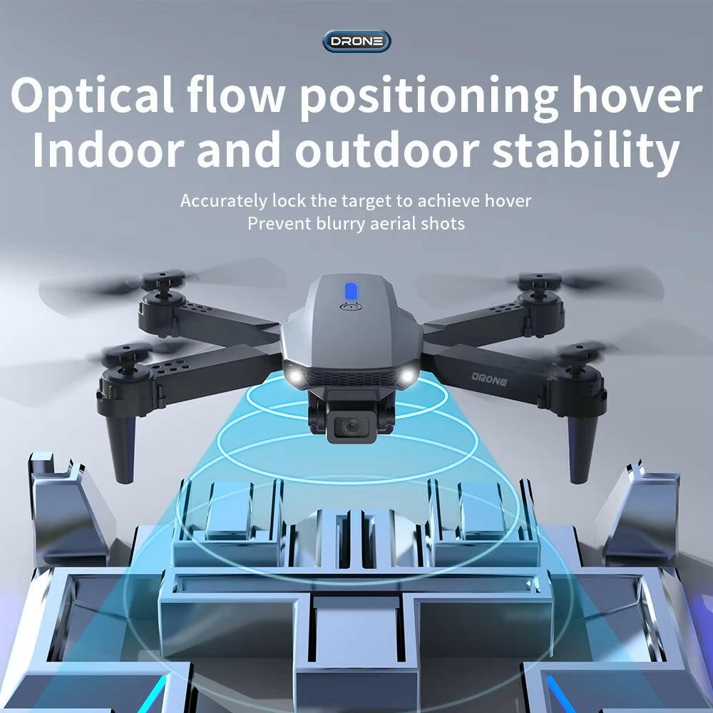 E88 Professional Wide Angle RC Drone with HD 4K Camera, Foldable Design.