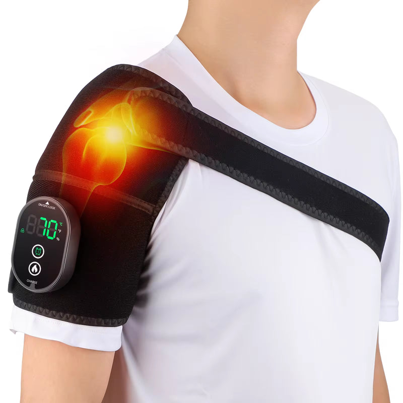 Revolutionary Electric Shoulder Massager with Heating and Vibration for Ultimate Relaxation and Comfort.