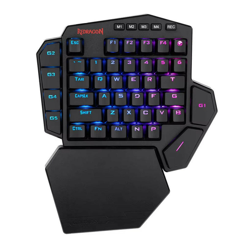DITI ELITE K585 RGB Wireless One-Handed Mechanical Gaming Keyboard with Blue Switches and 7 Programmable Macro Keys.