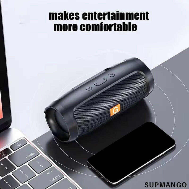 BT Speaker Dual Speaker Stereo Outdoor Tfusb Playback Fm Voice Broadcasting Portable Subwoofer 50 Wireless Speaker.
