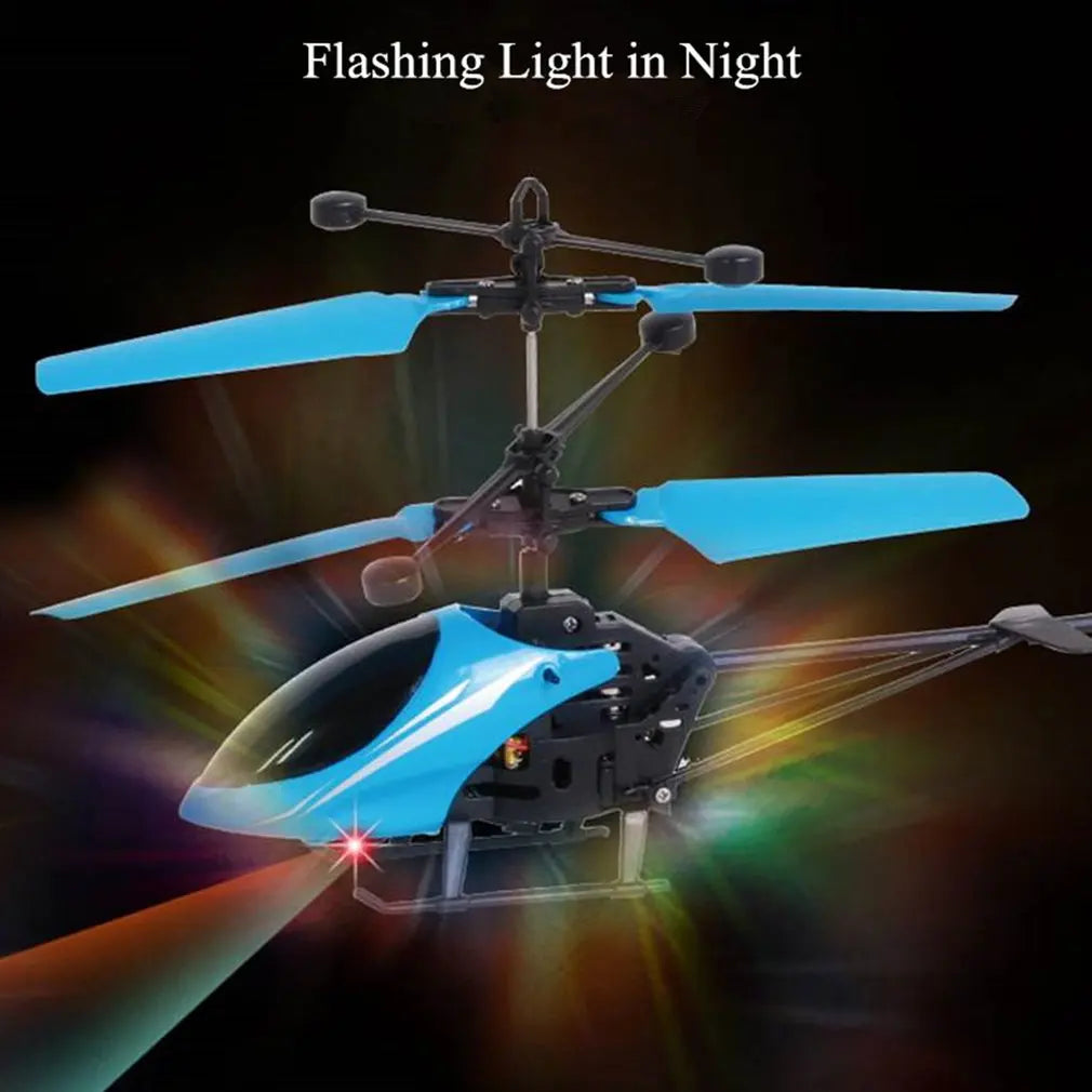 Exciting Mini Remote Control Helicopter Drone with Vibrant Flashing Lights for Kids.
