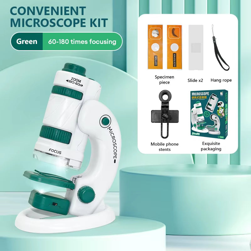 CONUSEA Educational Mini Handheld Microscope Kit