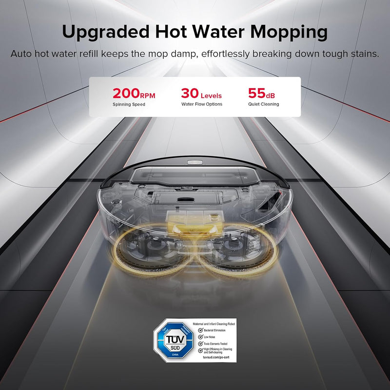 Roborock Saros Z70 AI-Powered Robot Vacuum and Mop with Omnigrip Arm, 22,000Pa Suction, Ultra Slim Design, Flexiarm Riser Technology, Adaptive Lift Chassis, Obstacle Avoidance, and Automatic Mop Washing & Drying