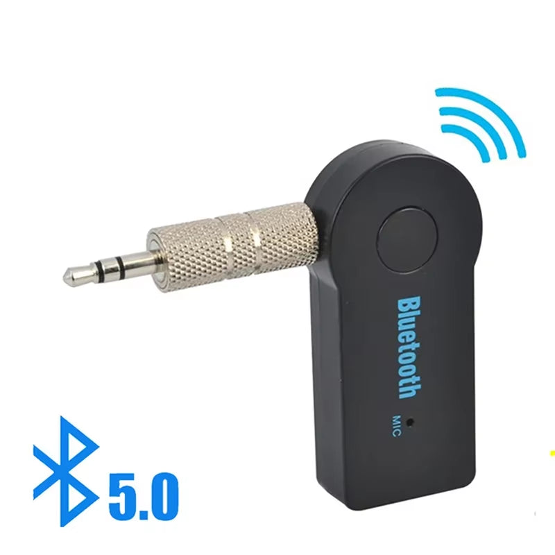 Transform Your Drive with the Wireless Bluetooth 5.0 Car Adapter - Ultimate 3.5MM AUX Receiver & Transmitter (Model BT350)
