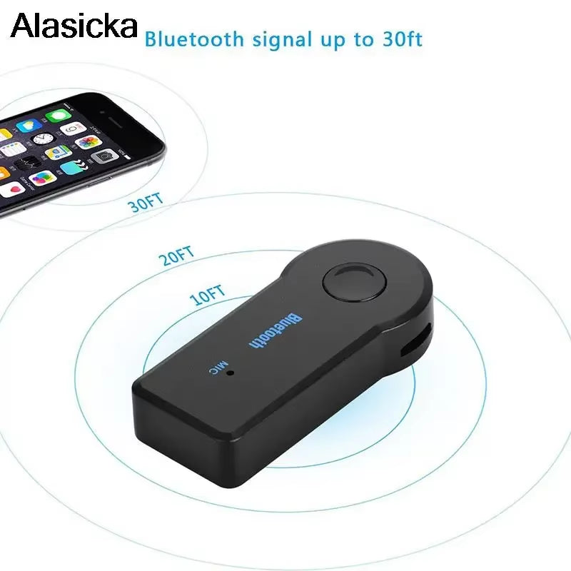 Transform Your Drive with the Wireless Bluetooth 5.0 Car Adapter - Ultimate 3.5MM AUX Receiver & Transmitter (Model BT350)