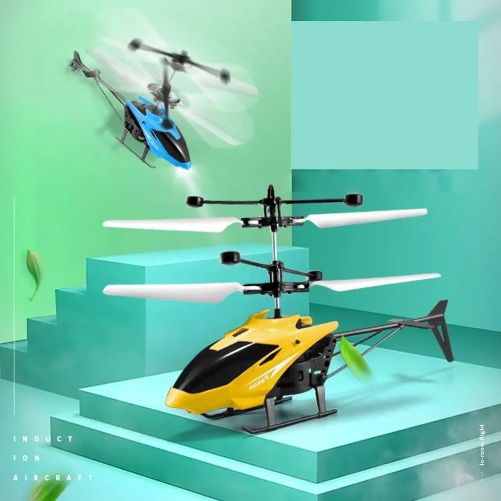 Exciting Mini Remote Control Helicopter Drone with Vibrant Flashing Lights for Kids.